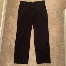 Carhartt Relaxed Fit Canvas Work Pants Men  s 34x32 Black Utility Pocket Tan