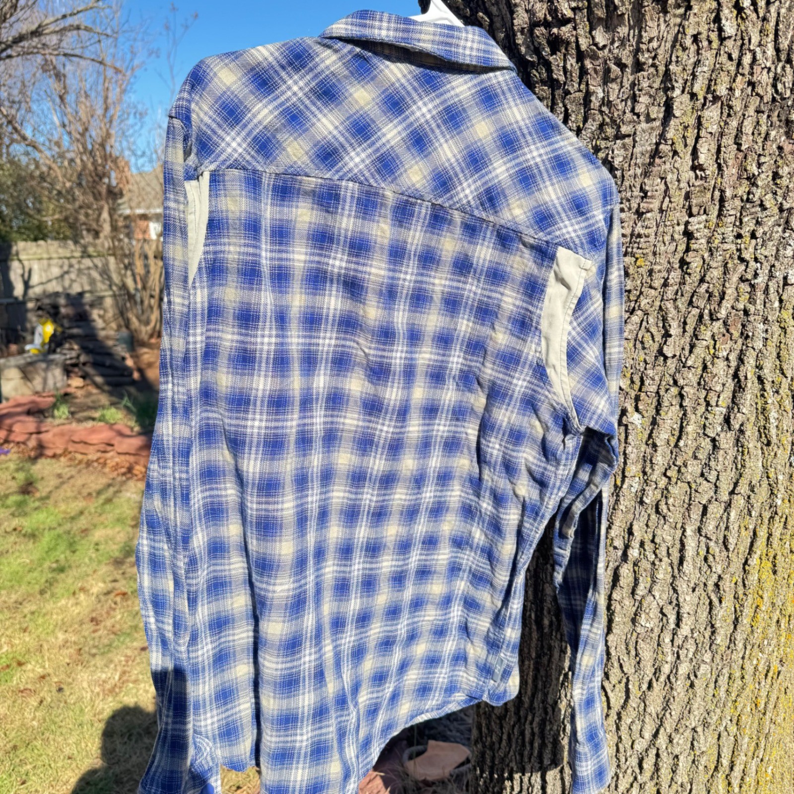 Under Armour Plaid Flannel Button Down Long Sleeve Shirt Men's LG thumbnail 10