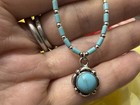 $298 Carolyn Pollack Sterling Silver Large  Turquoise  Southwestern  Necklace — photo 7