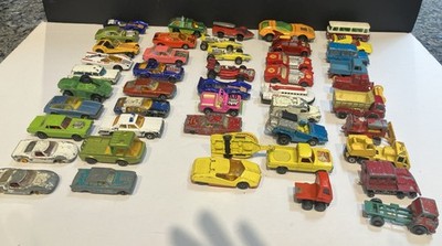 Vintage LESNEY Matchbox Cars/ Trucks / LOT of 46 Vehicles