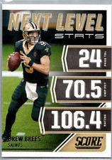 2021 Score #NL7 Drew Brees Next Level Stats Gold