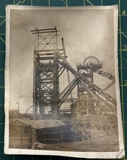 Antique Mine  Mining  Antique Picture Print  Photograph Pit Head Unknown UK