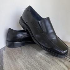 Bruno Marc Dress Shoes Mens 9.5 Black Slip On Preppy Casual Stylish