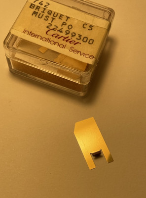 NEU Fünfeck (5-seitig) Cartier GOLD Kappe Kosmetikplatte.
