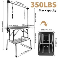 36" Pet Grooming Table for Dogs and Cats,Supports up to 350lbs