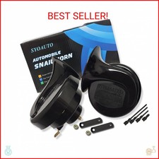 SYOAUTO Car Horn 12V Loud Universal Fit High Low Tone Waterproof Truck Horn Repl