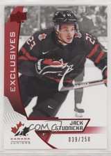 2019 Upper Deck Team Canada Juniors Exclusives 39/250 Jack Studnicka #29 g8v