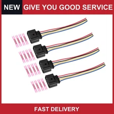 4 Pcs  Ignition Coil Connector for Volkswagen CC 2.0T 2009-2016 No.1J0973724A