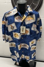 Vintage NWT Quicksilver Hawaiian Shirt Men  s XL Fisherman  s Dream Extra Large