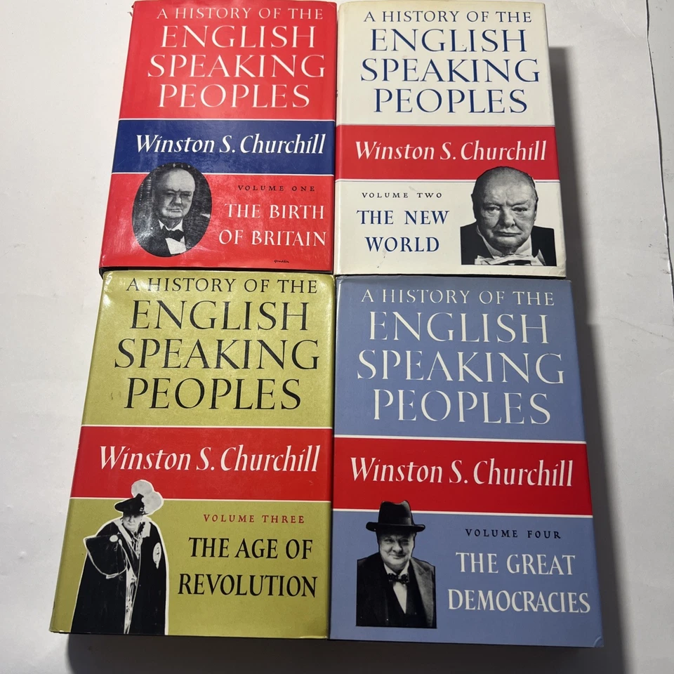 A History of the English Speaking Peoples Winston Churchill 4 Volume Set 1958 Foto 3 de 4