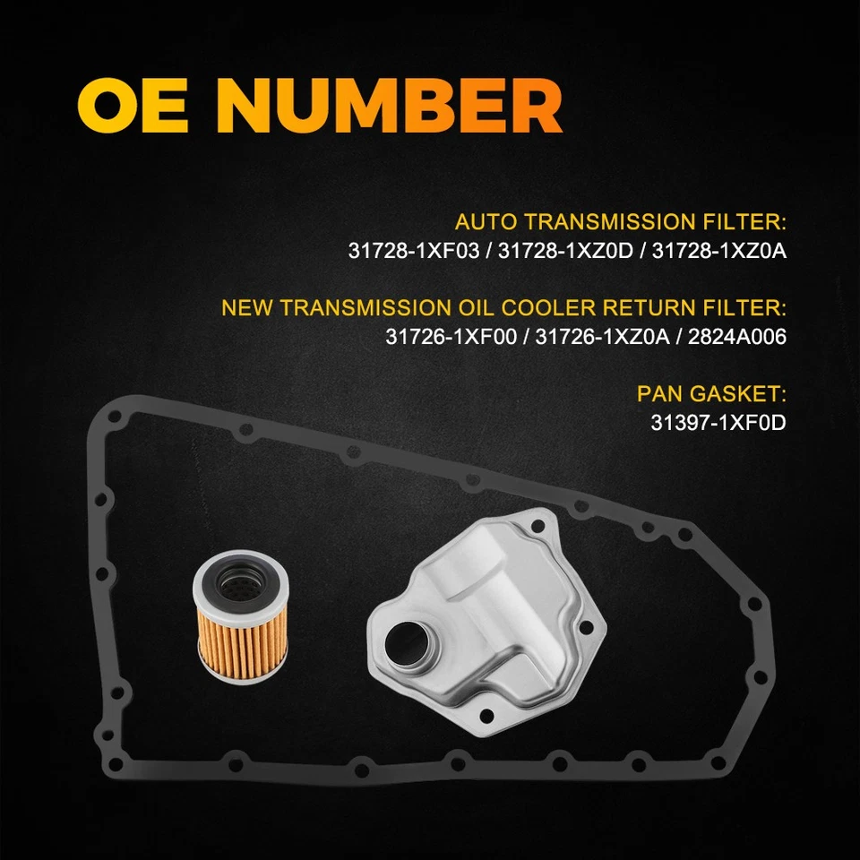 Filtro y aceite de retorno del enfriador de transmisión con junta para Nissan Rogue 2010-2014 Foto 3 de 4