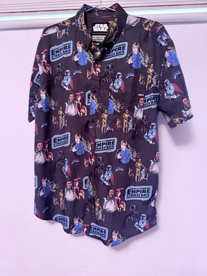 #ad RSVLTS Star Wars “All Too Easy” Kunuflex Short Sleeve Shirt Large EUC $50.00