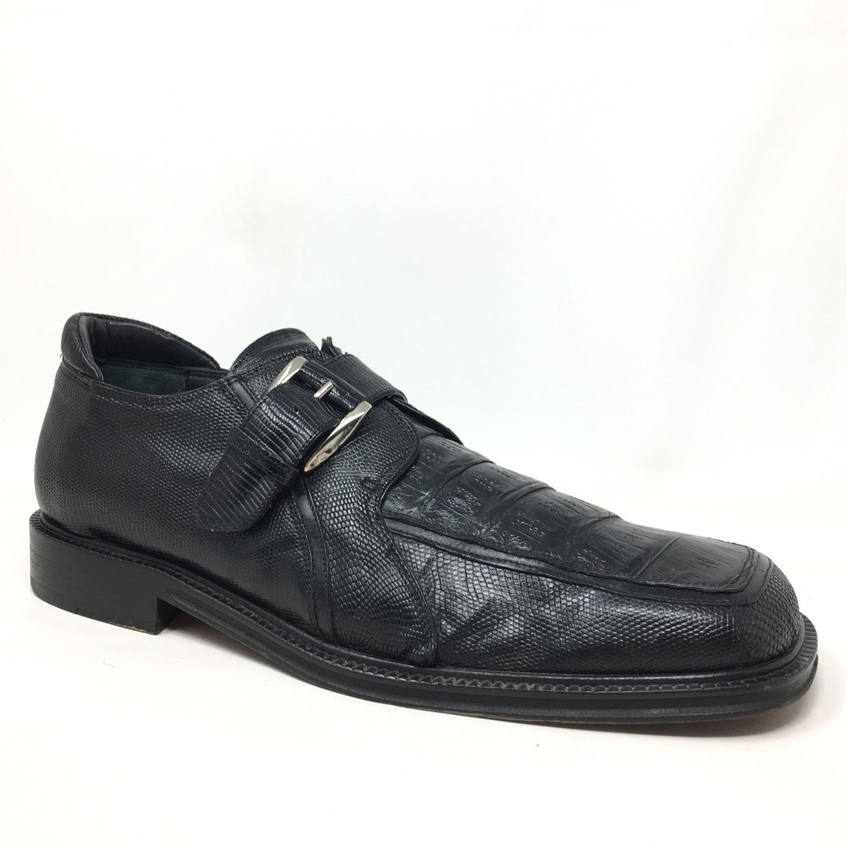 Vintage Men\'s Forli‎ Dress Shoes Crocodile Gray - 10.5 GORGEOUS FORLI GENUINE CROCODILE AND OSTRICH OXFORDS 10.5 M  main image 2
