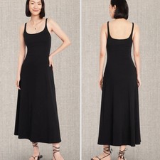 Old Navy Black Scoopneck Maxi Dress #953054 NWT! M Medium