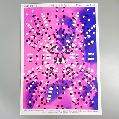 UNKLE Official Royal Festival Hall Gig Poster Print