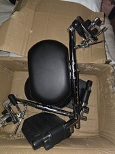 Wheelchair Leg Foot Rests Pair Swing-away Elevating Padded Blue Black