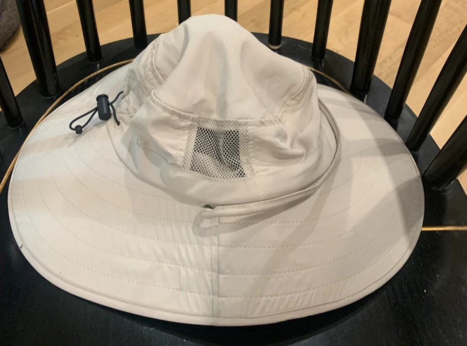 Zona de Protección Solar Unisex Adulto Booney Sombrero 50 FPS Ala Ancha Caqui Foto 2 de 4