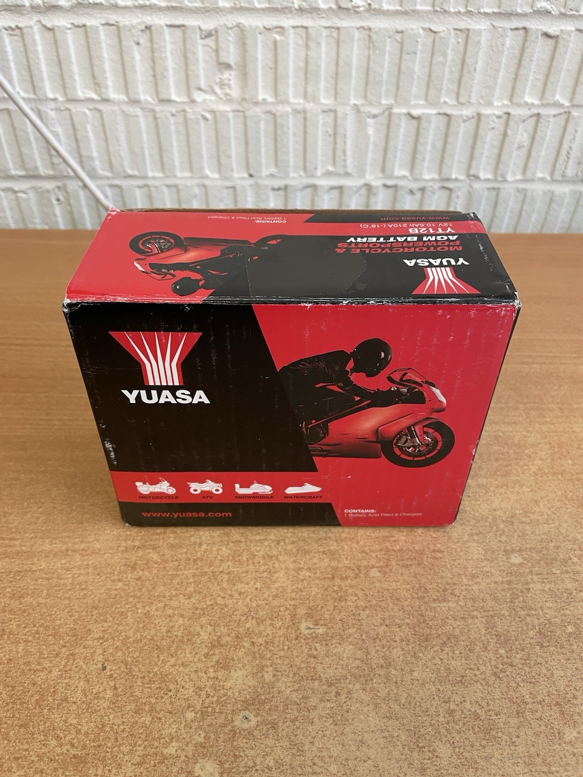 Yuasa YT12B 12V 210 CCA Maintece Free AGM VRLA Motorbike Battery