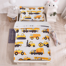Toddler Kids Bedding Set 4-Piece Sheets Comforter Choose Your Color