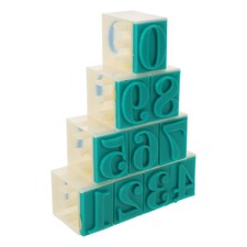 1Set Custom Number Stamps for Crafting and Business Use with Comfortable Grip