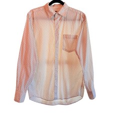 Uniqlo Men's Cotton Button Down Geometric Long Sleeve Sz Small