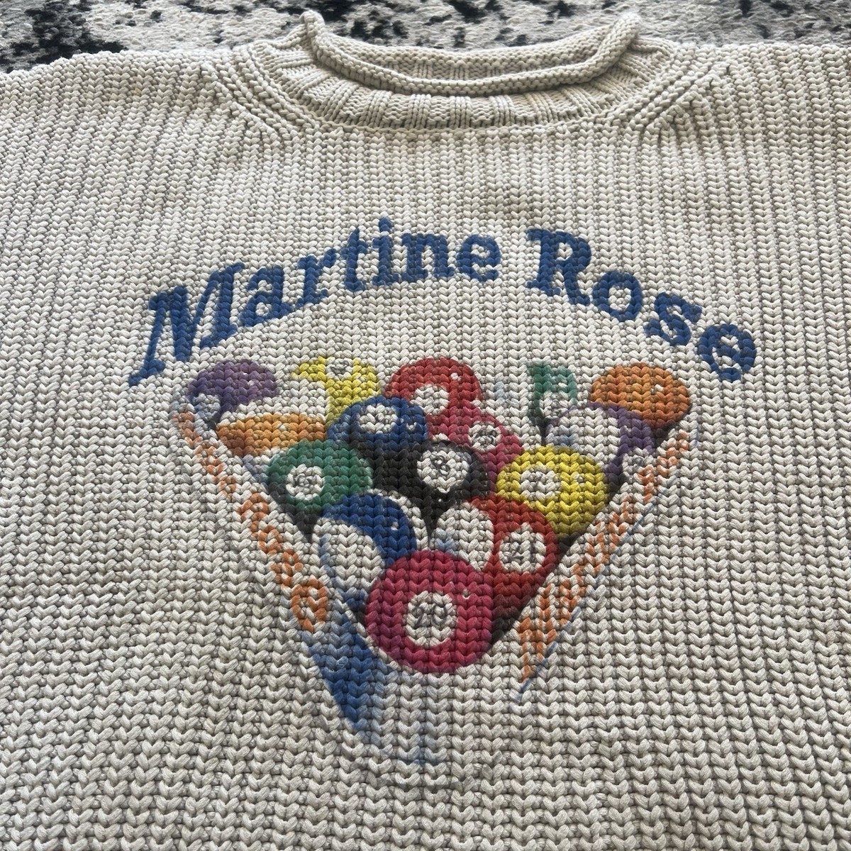 Martine Rose Pool Ball Knit Sweater Limited Edition Size M | eBay