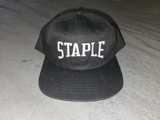 STAPLE Logo Pigeon Cap Snapback Hat Black and White BRAND NEW with Tags!!!