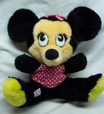 VINTAGE 1980's Walt Disney MINNIE MOUSE 8" Plush Stuffed Animal Toy