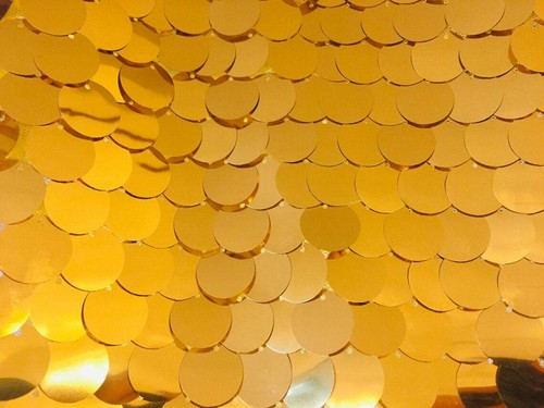 18mm Large Glitter Sequin Fabric Sparkling Paillettes Mesh Material - 130cm Wide - Picture 18 of 33