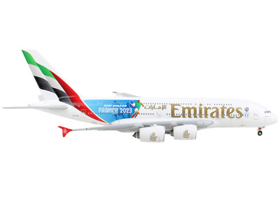 Emirates Airbus A380-800 模型 Airbus A380-800 Emirates Rugby World Cup Sponsor White with