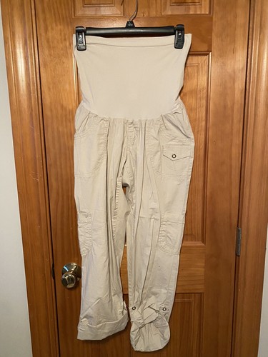 Motherhood Maternity Womens Beige Khaki Capris Size Medium | eBay