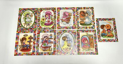 Vtg Greeting Cards Wedding Get Well Birthday Patchwork Bonnet Lot Of 9 5'' x 4''