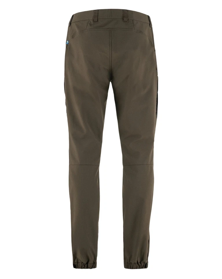 Pantalones Fjallraven Keb Agile Regular Para Hombre Pantalones de Senderismo, Oliva Oscuro, 48 Foto 2 de 2