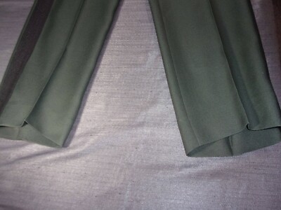 US ARMY CLASS A DRESS GREEN OFFICER PANTS W/ BLACK STRIPE 30 X 31 | eBay