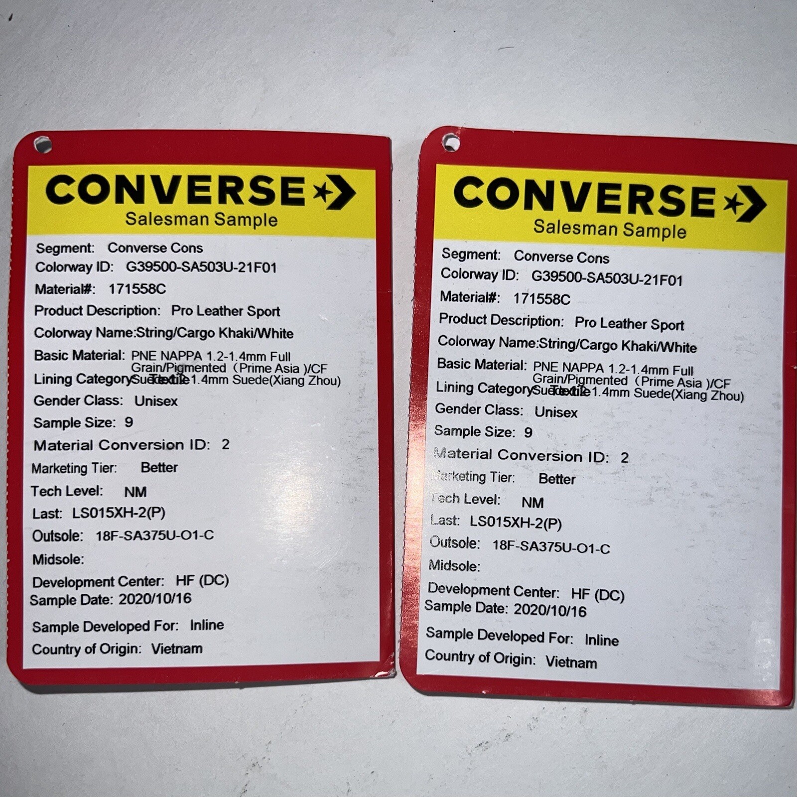 Converse Pro Leather High Sample UNRELEASED Cargo… - image 10