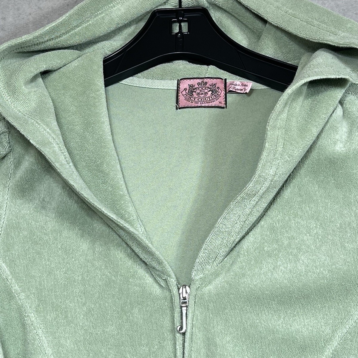 Vintage Y2K Juicy Couture Terry Jacket Size XL Green Short Vintage Y2K Juicy Couture Terry Jacket Size XL Green Short