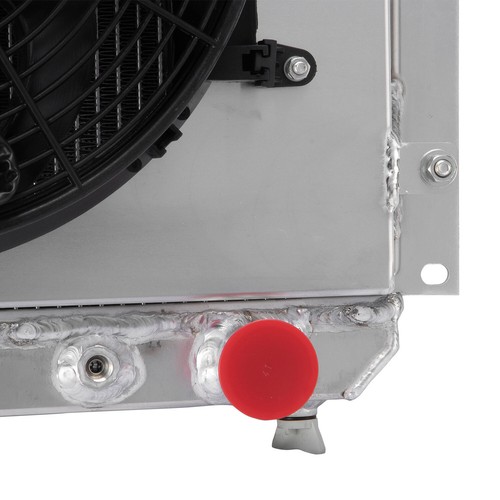 4-Core Radiator w/Shroud Fan For 1958-1984 Toyota Landcruiser FJ40 FJ45 Petrol - Picture 8 of 20