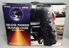 Alien Golf Deluxe Padded Travel Cover With Roller Wheels Black New Open Box