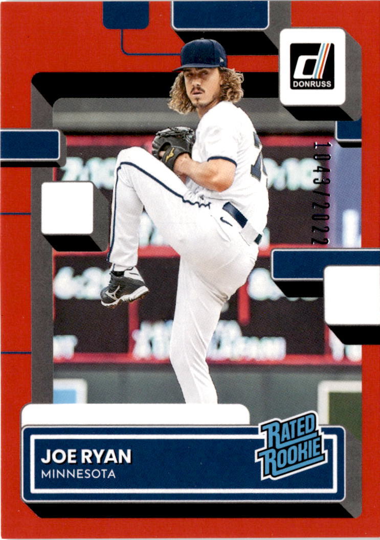 2022 Donruss #54 Joe Ryan Red #/2022 Minnesota Twins