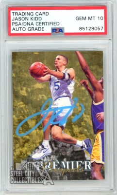 Jason Kidd 1994-95 Upper Deck SP Autograph Rookie Card #2 PSA/DNA 10 (Blue)