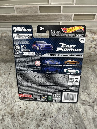 Hot Wheels Fast & Furious 1999 Nissan Maxima 2/5 Blu 2023 Htf - Foto 5 di 5