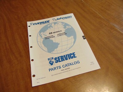 1991 Johnson Evinrude Outboard 48 HP Parts Catalog Manual E48ESLEIM VE48ESLEIM +