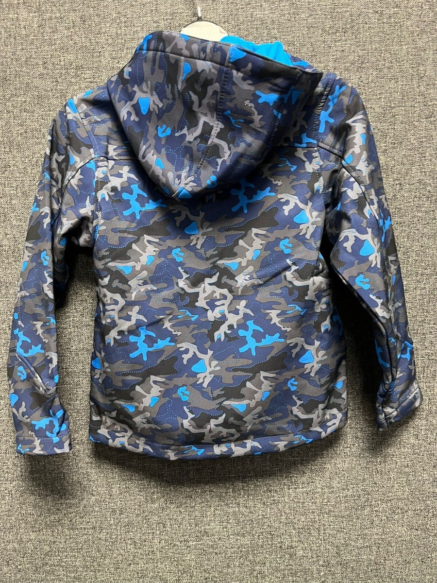 Veste Softshell Mountain Warehouse Exodus Imprimé Camo - Garçon 9-10 Ans - Bleu