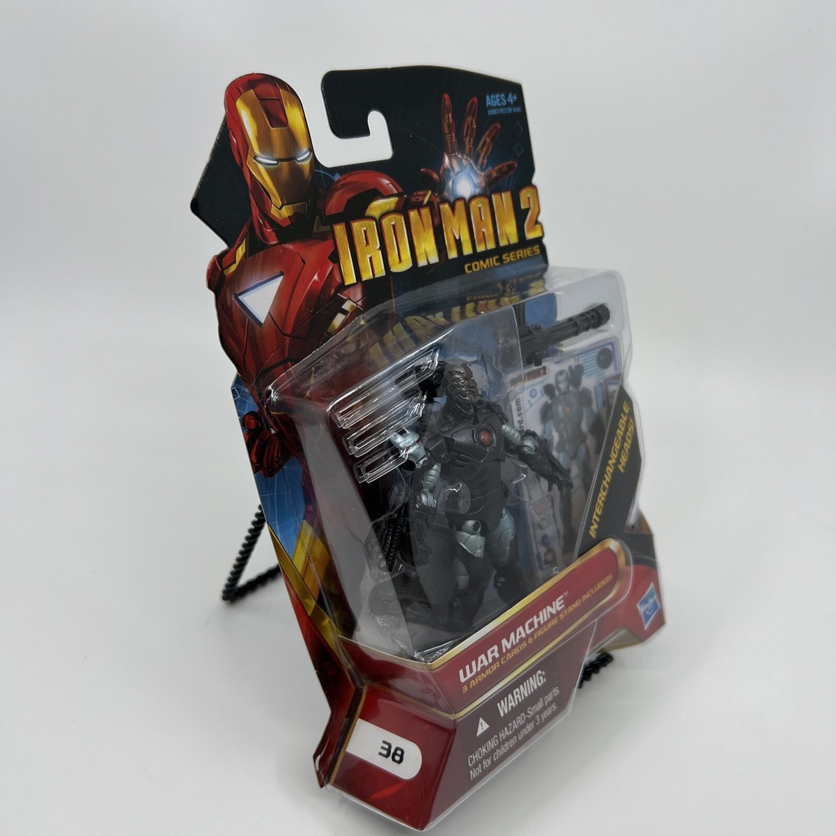NEW MARVEL IRON MAN 2 WAR MACHINE INTERCHANGEABLE HEAD HASBRO 3.75