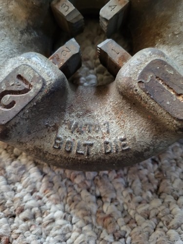 Ridgid 500B Bolt Threading Die Head Quick Opening 1/4" TO 1 " With 7/8- 9 NC - Picture 7 of 9