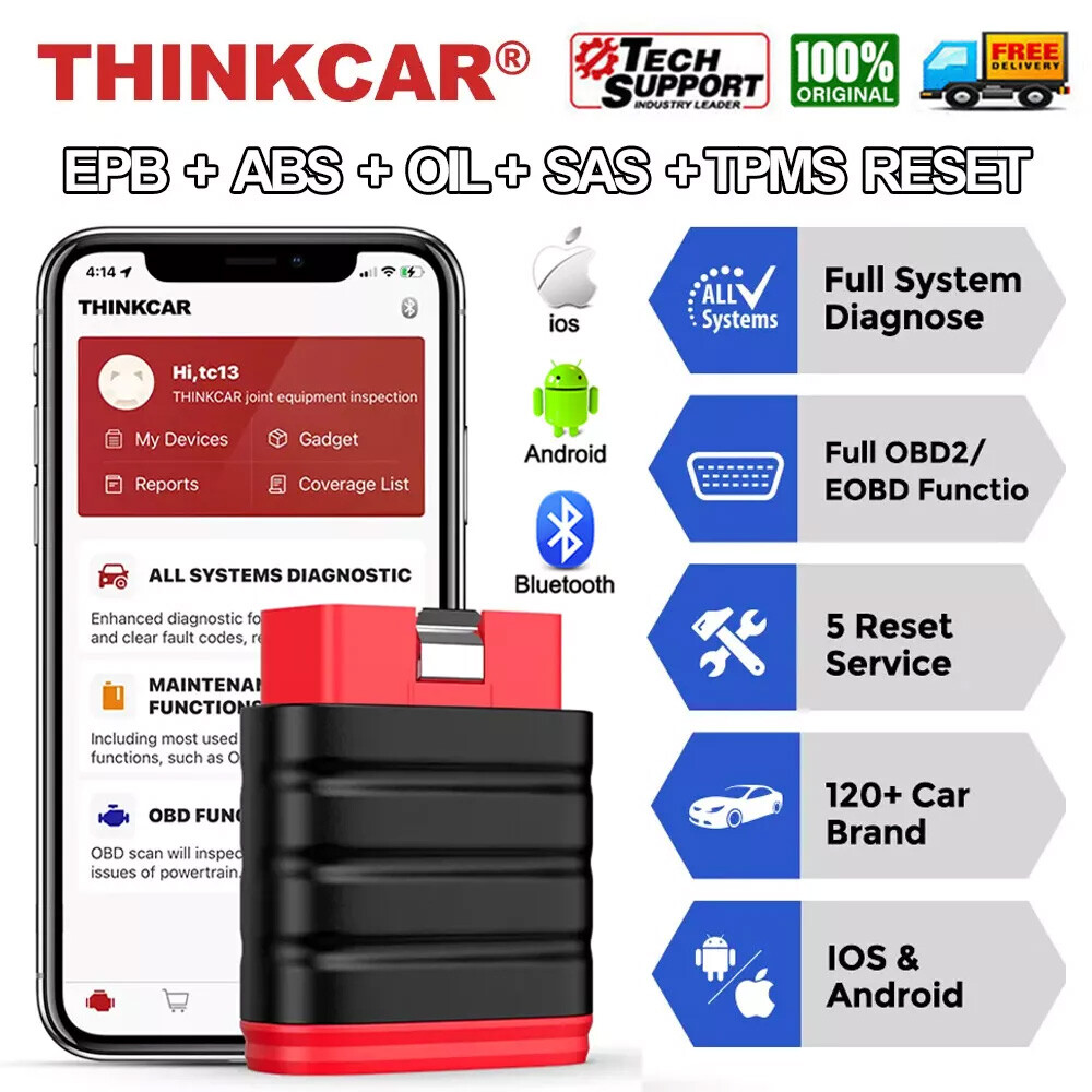 Bluetooth OBD2 Scanner Wireless Diagnostic Tool for ABS EPB Oil Engine Systems  -image