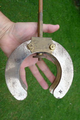 Antikes Pendel aus früher elektrischer Meisteruhr (Industrie) HUFEISEN 