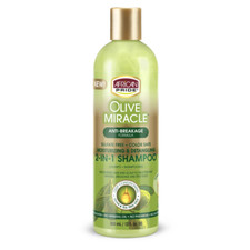 African Pride Olive Miracle Anti-Breakage 2-In-1 Moisturizing&Detangling Shampoo