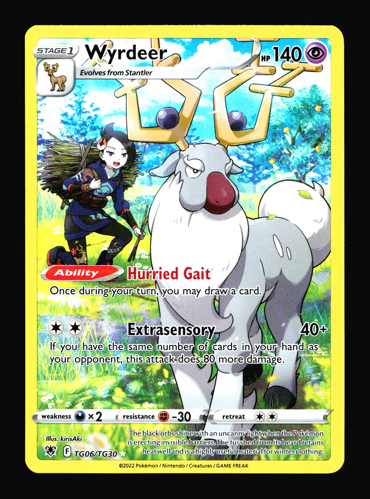Wyrdeer SWSH10: Astral Radiance #TG06/TG30 Ultra Rare Pokemon Card T2-283