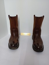 Wolverine WO4727 Leather Brown Western Work & Biker Boots Men 11M=US/10UK/EUR 44